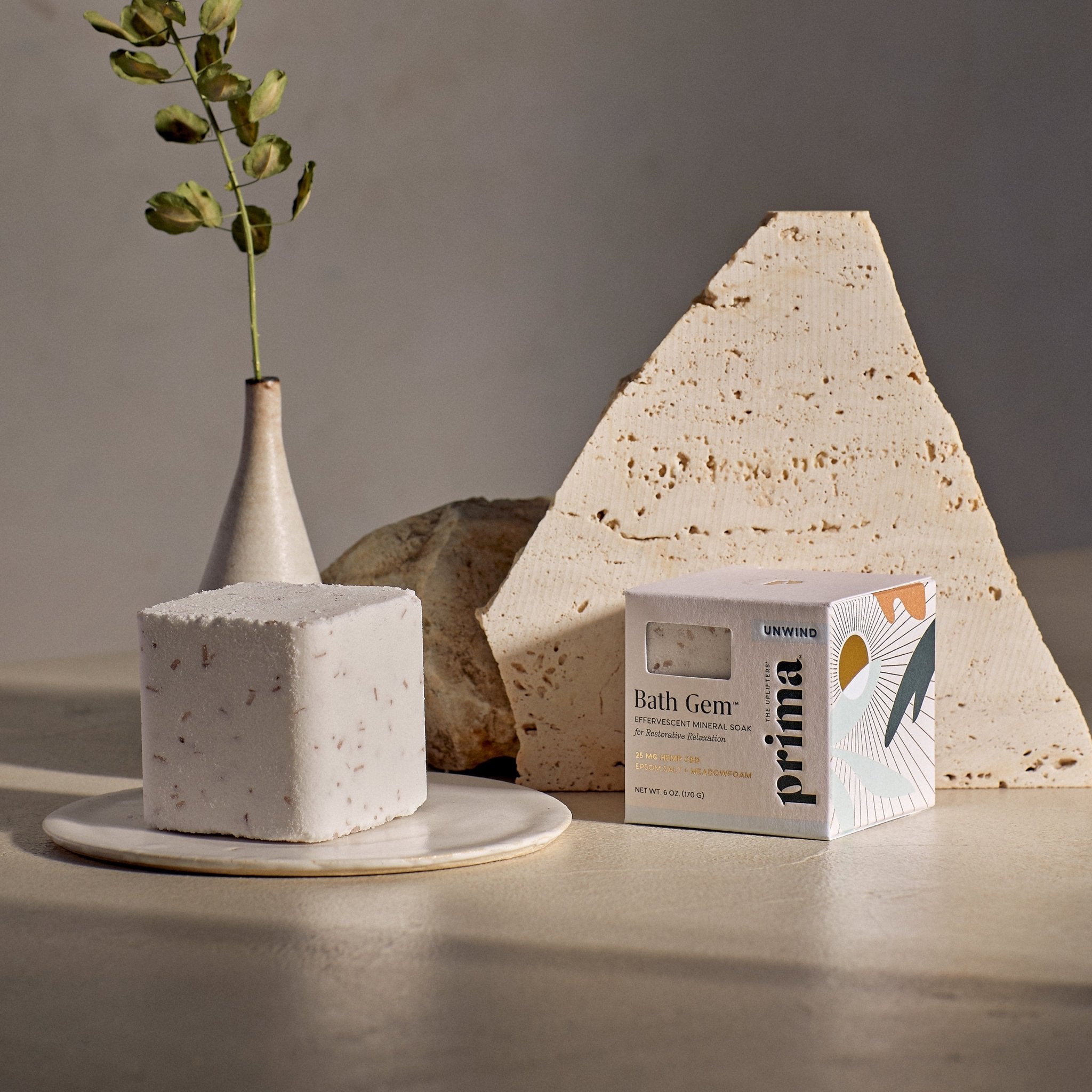 Unwind Bath Gem™ | Moisturizing Bath Soak with Epsom Salt &amp; Magnesium - PrimaPrimaproduct_type